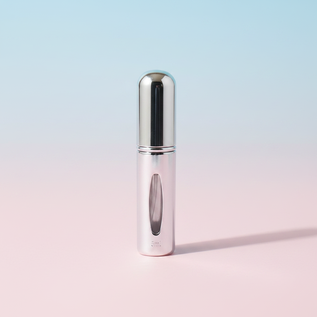 Vaporisateur de Sac Rechargeable Argent metallic – 5 ml
