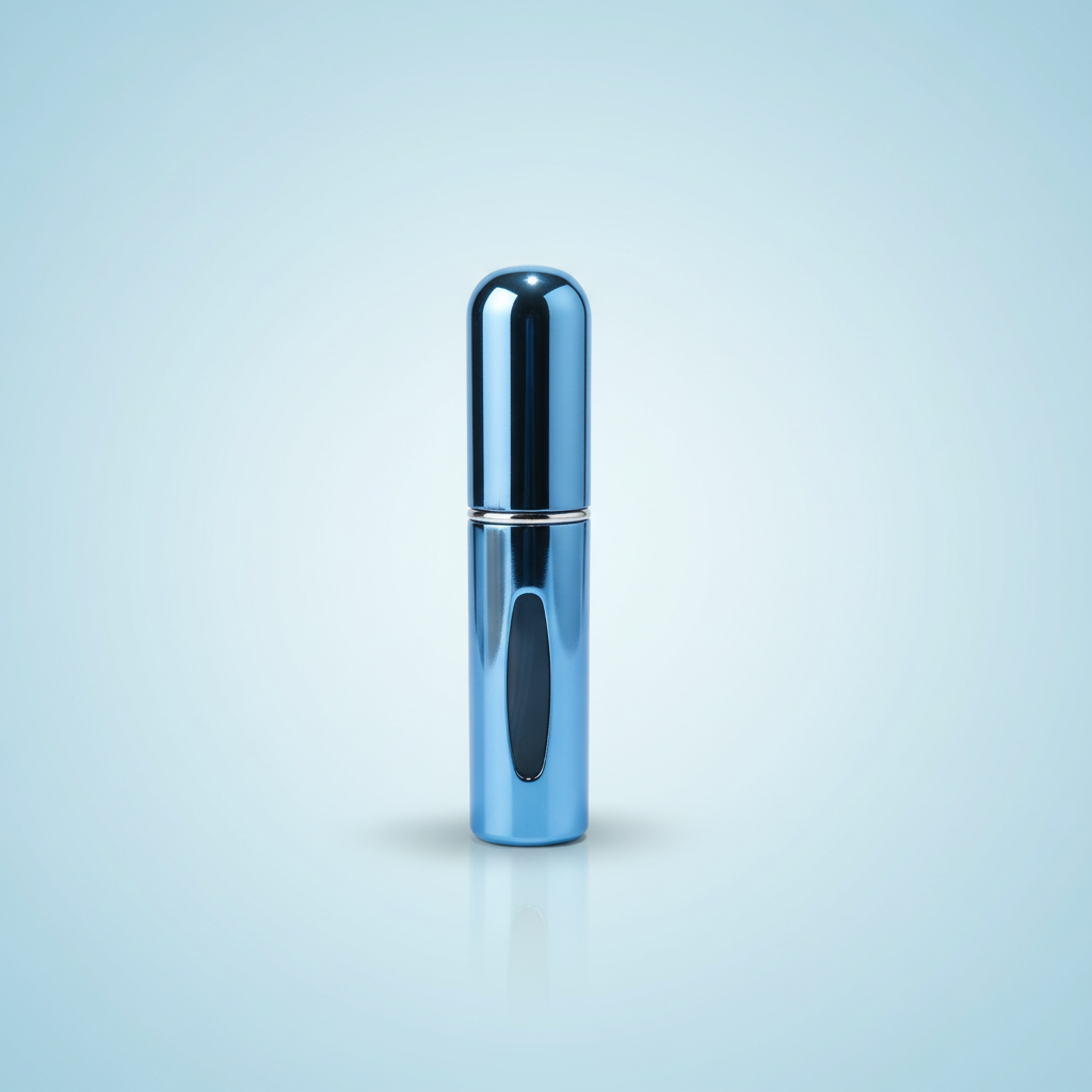 Vaporisateur de Sac Rechargeable  Bleu Chromé– 5 ml